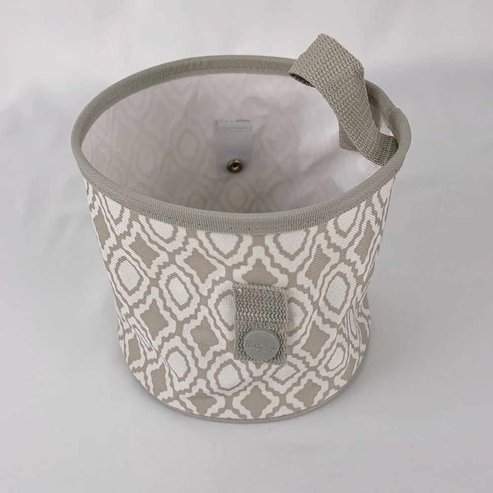 Thirty-one Oh Snap Mini Storage Bin Perfect Pendant Taupe White